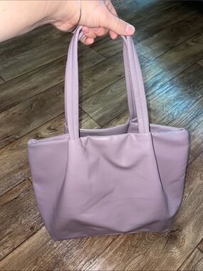 Neiman Marcus Lilac Tote NWOT quiet luxury
